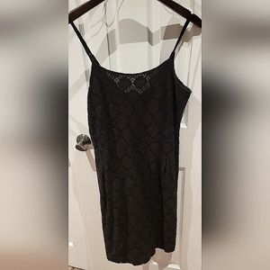 Banana Republic lace black mini dress size 6